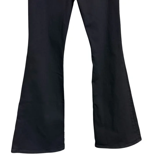 ABERCROMBIE & FITCH Curve Love The Flare Ultra High Rise Tall Black Jeans, Sz 27 - Picture 13 of 16